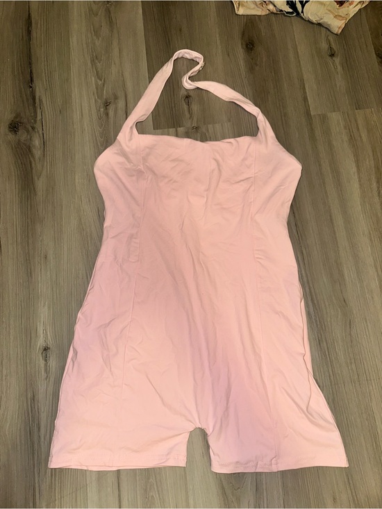 SHEIN Pants - Pink Halter One-Piece Romper